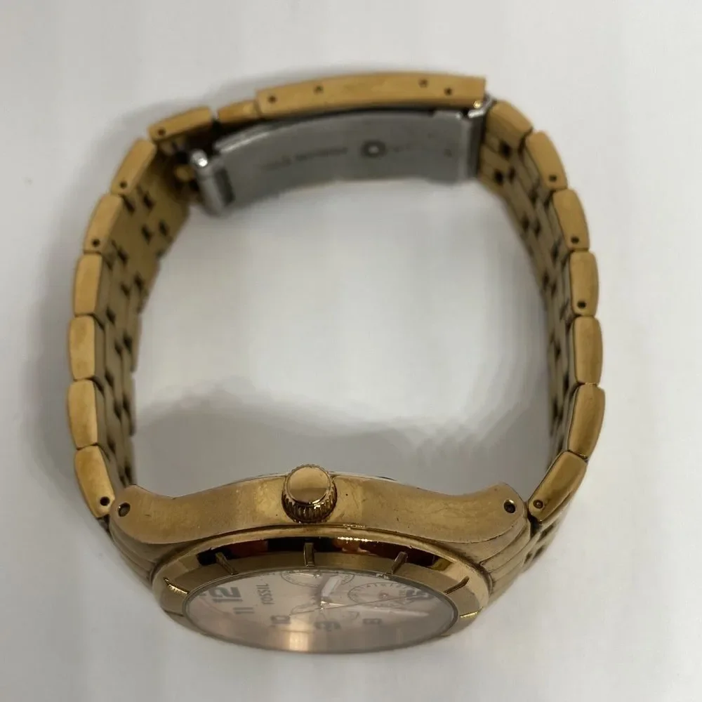 Fossil Classic BQ1411 Women's Rose Gold Stainless Steel Analog Dial Watch JK533